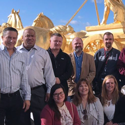 Students at the state capitol